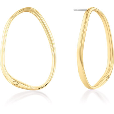 Calvin Klein - Originální pozlacené náušnice Elongated Drops 35000451