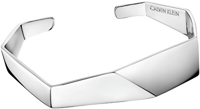 Calvin Klein - Otevřený ocelový náramek Origami KJATMF0001