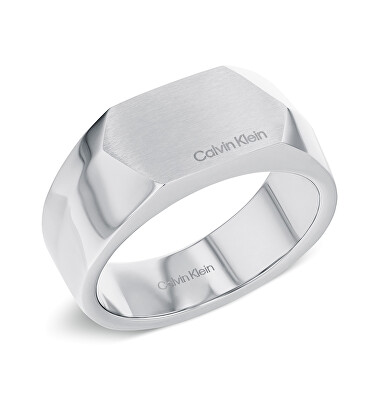 Calvin Klein - Pánský ocelový prsten Magnify 35100016