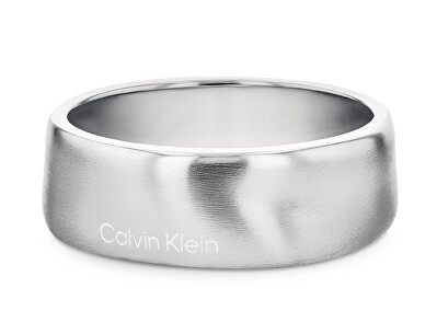 Calvin Klein - Pánský prsten z oceli Metallic Waves 35100037