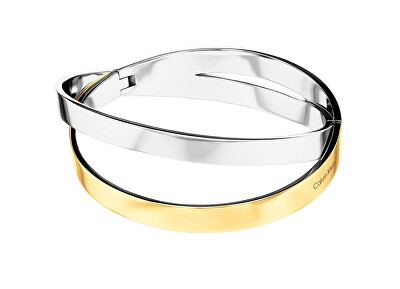 Calvin Klein - Dvojitý pevný náramek z oceli Elliptical 35000852