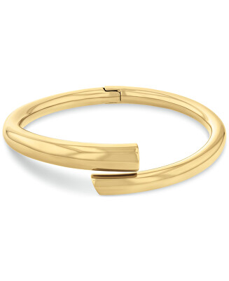 Calvin Klein - Pevný náramek z pozlacené oceli Spiral 35000763