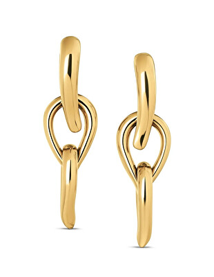 Calvin Klein - Aranyozott acél fülbevaló 2 az 1-ben Sculptured Drops 35000917