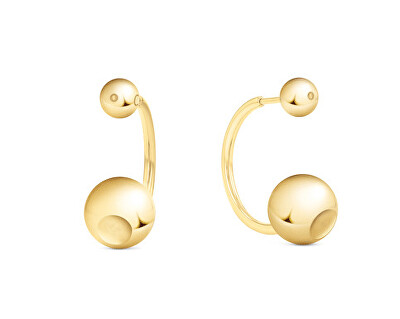Calvin Klein - Pozlacené visací náušnice Sculptural Bubbles 35000789