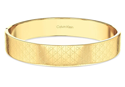 Calvin Klein - Pozlacený pevný náramek pro ženy Iconic 35000889