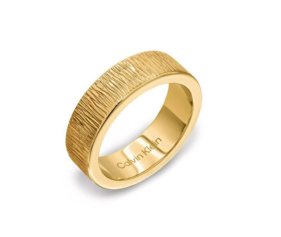 Calvin Klein - Pozlacený prsten pro ženy Sophisticated Texture 35001024