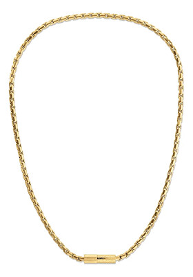 Calvin Klein - Pozlacený řetízek z oceli Contoured Barrel 35100093