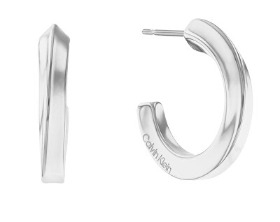 Calvin Klein - Půvabné ocelové náušnice Sculptural 35000310