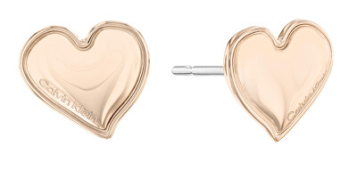 Calvin Klein - Romantické bronzové náušnice pecky Captivate 35000303