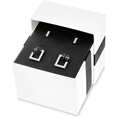 Calvin Klein - Sada ocelových náušnic Soft Squares 35000459