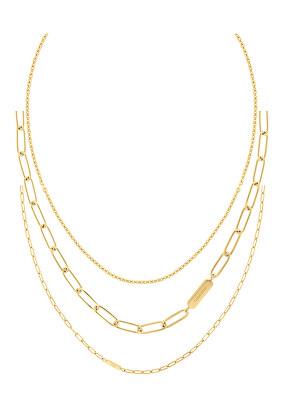 Calvin Klein - Sada pozlacených ocelových náhrdelníků Defiant 35000433