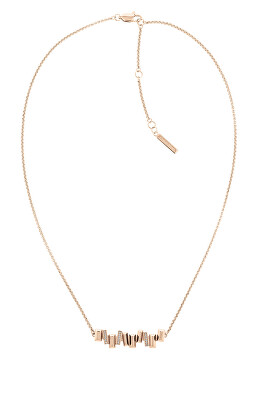 Calvin Klein - Slušivý bronzový náhrdelník s krystaly Luster 35000230
