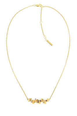 Calvin Klein - Slušivý pozlacený náhrdelník s krystaly Luster 35000229