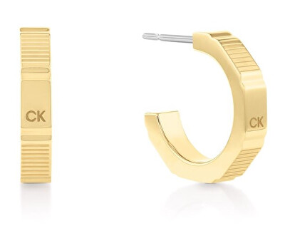 Calvin Klein - Stylové kruhové náušnice z oceli Essential 35000403