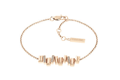 Calvin Klein - Stylový bronzový náramek s ozdobou Luster 35000242