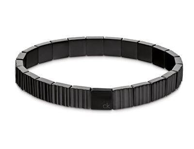 Calvin Klein - Stylový černý náramek pro muže Parallel 35100084