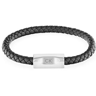 Calvin Klein - 2. JAKOST -  Stylový kožený náramek pro muže 35000571
