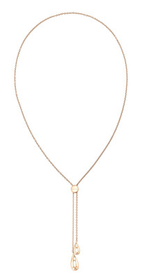 Calvin Klein - Univerzální bronzový náhrdelník z oceli Sculptured Drops 35000088