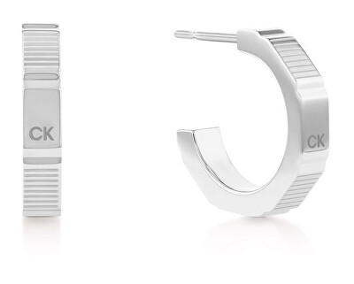 Calvin Klein - Stylové kruhové náušnice z oceli Essential 35000518
