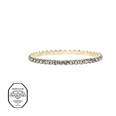 CRYSTalp - Elastický tenisový náramek s čirými Swarovski krystaly Aura 22270.CRY.EG