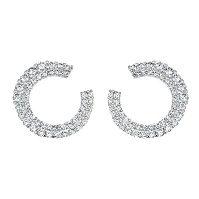 CRYSTalp - Elegantní náušnice s čirými krystaly Typo 42319.R