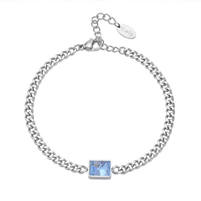 CRYSTalp - Elegantní ocelový náramek s krystalem 22139.AQU.E