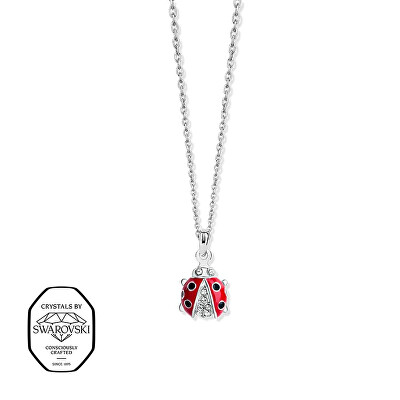CRYSTalp - Dívčí náhrdelník Beruška s krystaly Swarovski 3543K.RED.R