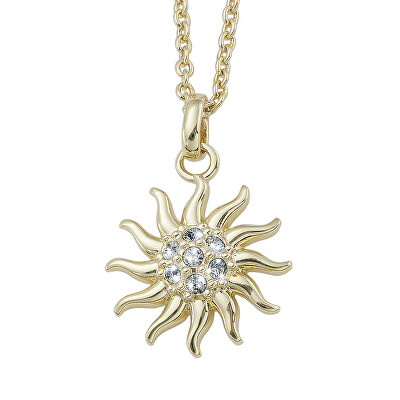 CRYSTalp - Krásný pozlacený náhrdelník s krystaly Energy Sun 32171.G