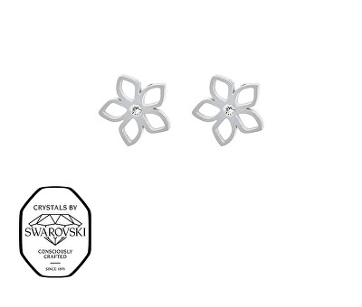 CRYSTalp - Květinové náušnice s krystalem Swarovski Formentera 42429.E