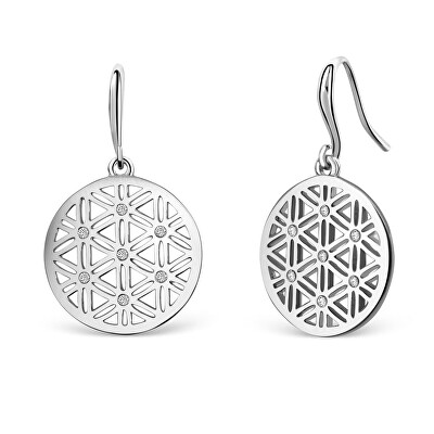 CRYSTalp - Módní náušnice s krystaly Flower of Life 40086.CRY.R