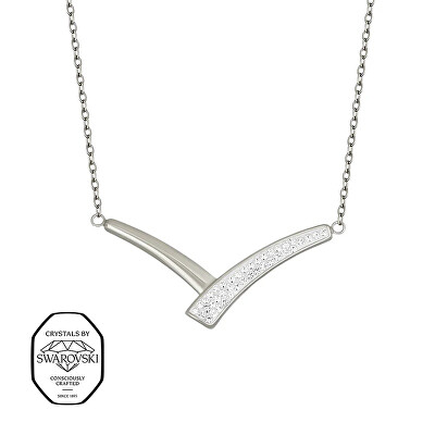 CRYSTalp - Ocelový náhrdelník se Swarovski krystaly Secret 12408.E