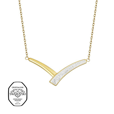 CRYSTalp - Pozlacený náhrdelník se Swarovski krystaly Secret 12408.EG