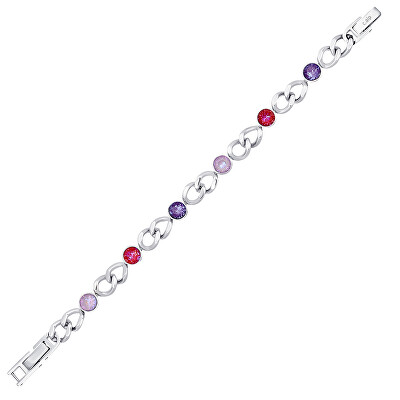 CRYSTalp - Půvabný náramek s krystaly Solara 22295.PIN.E