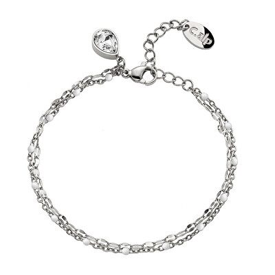 CRYSTalp - Stylový dvojitý náramek z oceli Vibe 22241.E