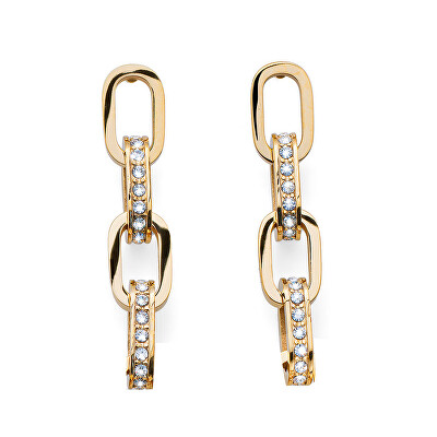 CRYSTalp - Trendy pozlacené náušnice s krystaly Touch Link 40524.EG
