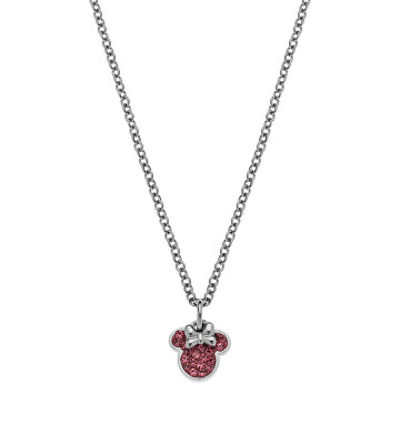 Disney - Hravý ocelový náhrdelník Minnie Mouse N600582RPL-B.CS (řetízek, přívěsek)