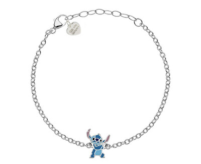Disney - Hravý stříbrný náramek Stitch Lilo & Stitch BS00094SL-65.CS