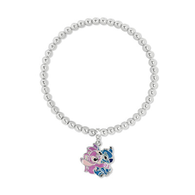 Disney - Korálkový náramek Angel a Stitch Lilo & Stitch BF00806SRWL.PH