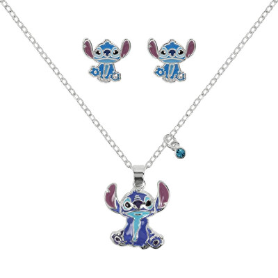 Disney - Roztomilá sada šperků Lilo & Stitch SF00783SL.PH (náhrdelník, náušnice)