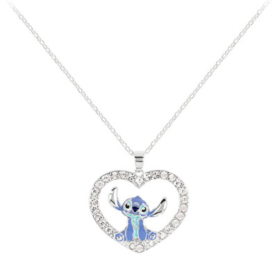 Disney - Trblietavý náhrdelník s príveskom srdca Lilo & Stitch CF01306SL-Q.PH