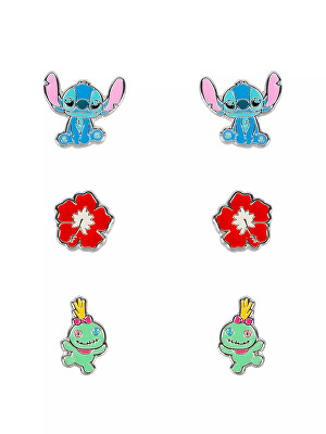 Disney - Set náušnic pro dívky Lilo & Stitch SF00468SL.PA (3 páry náušnic)