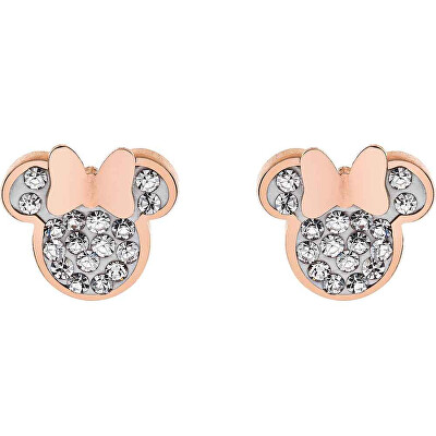 Disney - Půvabné bronzové náušnice pecky Mickey and Minnie Mouse E600177PRWL-B.CS