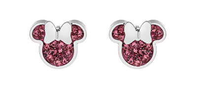 Disney - Půvabné ocelové pecky se zirkony Minnie Mouse E600177RPL-B.CS