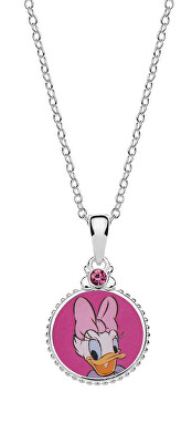 Disney - Půvabný stříbrný náhrdelník Daisy Duck CS00026SRPL-P (řetízek, přívěsek)