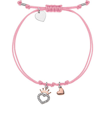 Disney - Růžový textilní náramek Princess BS00013TL.CS