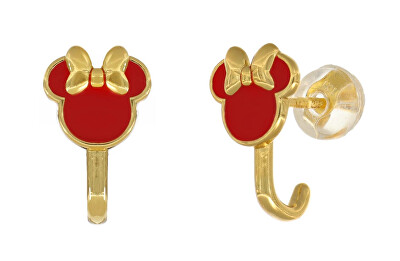 Disney - Slušivé pozlacené náušnice Minnie Mouse ES00092YNRL.CS
