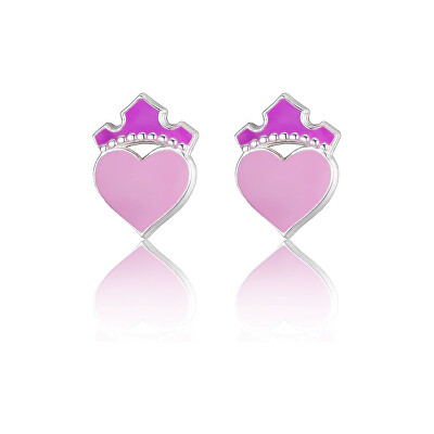 Disney - Slušivé stříbrné náušnice Šípková Růženka Mini ES00106SL.CS
