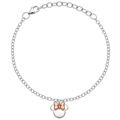 Disney - Slušivý stříbrný bicolor náramek Minnie Mouse BS00034TL- 55.CS