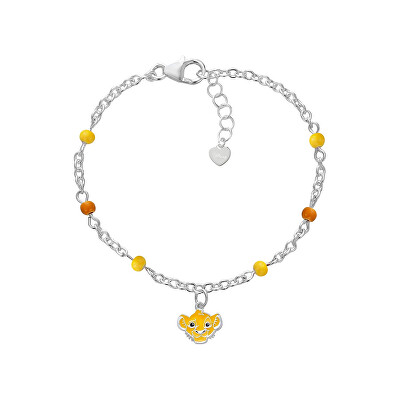 Disney - Slušivý stříbrný náramek Lion king Mini BS00105SL-47.CS