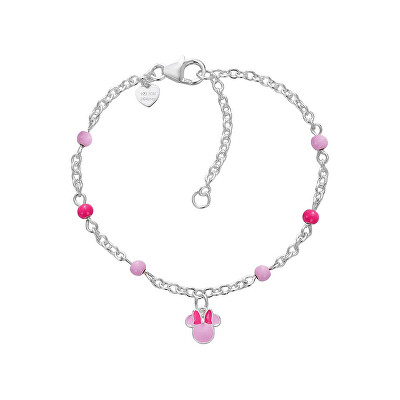 Disney - Slušivý stříbrný náramek Minnie Mini BS00104SL-47.CS